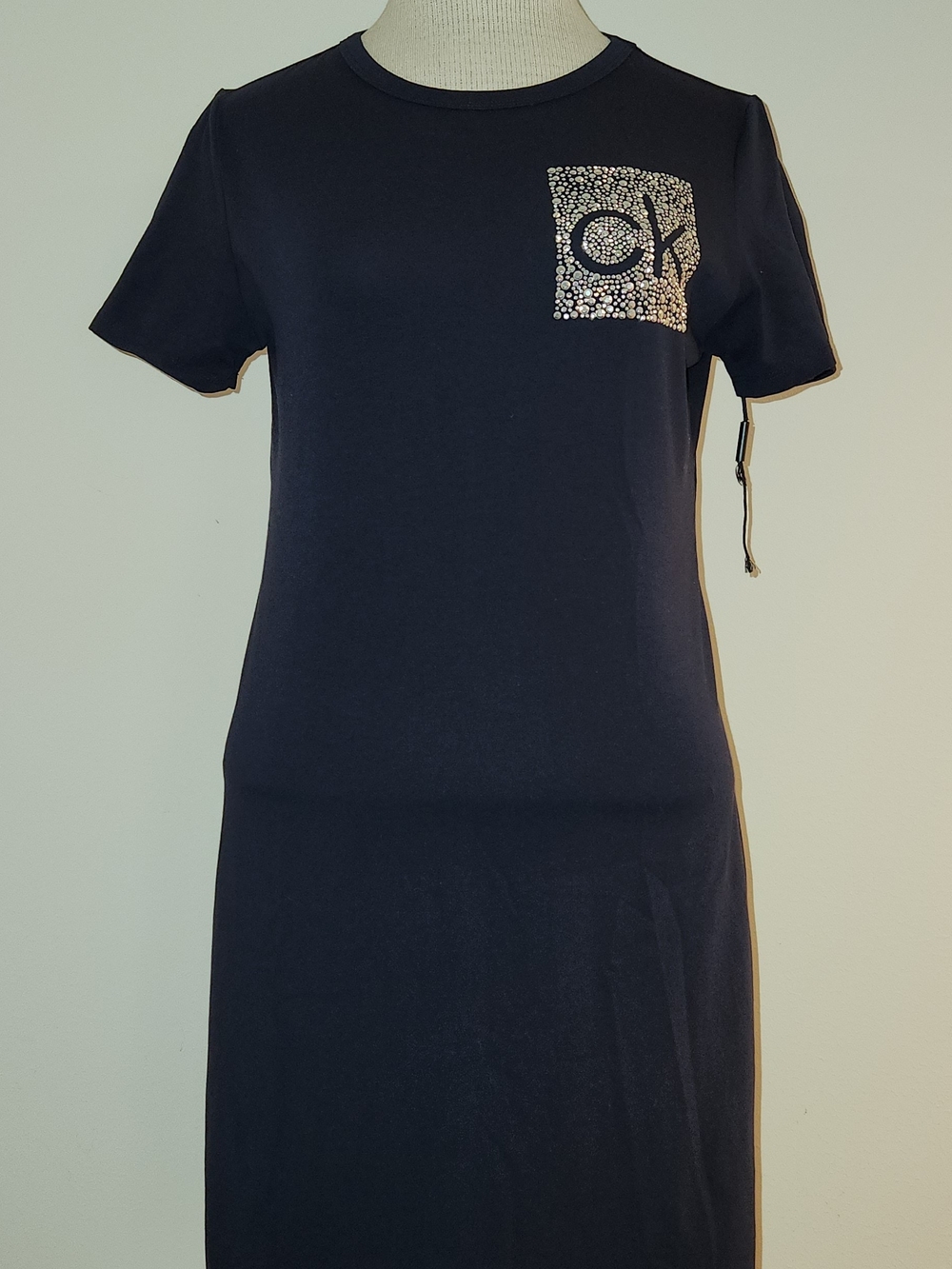 Calvin Klein Black Logo Pocket T-Shirt Dress